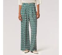 Apricot Geo Palazzo Trousers MALACHITE GREEN SIZE 8