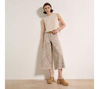 Apricot Ikat Giana 2 Pocket Wide Leg Jeans STONE 26 WAIST