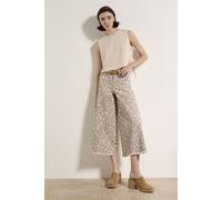 Apricot Women's Ikat Gianna Wide-Leg Cotton Jeans in Stone | Size: 28 Apricot Stone 28