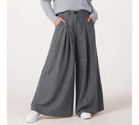 Apricot Inverted Pleat Super Wide Tailored Trouser Standard BROWN 2XL