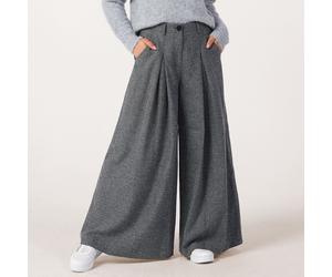 Apricot Inverted Pleat Super Wide Tailored Trouser Standard BROWN 2XL