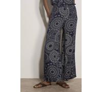 Apricot Women's Kaleidoscope Print Woven Trousers in Navy | Size: 10 Apricot Navy 10