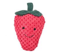 Apricot Lamb Baby Strawberry Soft Ring Rattle Toy, Plush Stuffed Animal for Newborn Over 0 Months (Strawberry, 4 Inches)