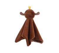 Apricot Lamb Basketball Blanket Cute Comforter Soft Loveys for Baby Boy and Girl, Security Blanket for Babies, Infant and Toddlers, Brown 13.8x13.8 Inches