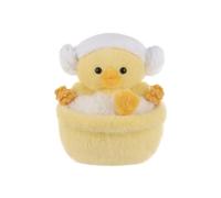 Apricot Lamb Bathing Duck Plushies Stuffed Animals for Kids, Soft Cute Plush Toys for Baby Girl and Boy, Fluffy Yellow 6 Inches