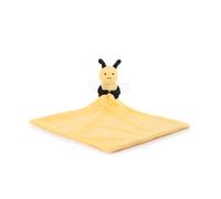 Apricot Lamb Bee Cute Comforter Plush Security Blanket for Baby Boy and Girl, Cuddly Lovey for Infant and Toddlers, Yellow 13x13 Inches