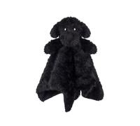 Apricot Lamb Black Poodle Cute Comforter Plush Security Blanket for Baby Boy and Girl, Cuddly Lovey for Infant and Toddlers, Black Dog Puppy 14x14 Inches