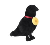 Apricot Lamb Champion Crow Bird Plush Stuffed Animals for Kids, Soft Cute Plush Toys for Baby Girl and Boy, Fluffy Champion Crow Black 6 Inches