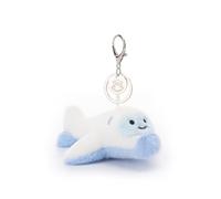 Apricot Lamb Comfort Plane Stuffed Plush Keychain, Soft Plushies Cute Keychain Toys for Kids' Bag, Backpack, Purse, White 6 Inches