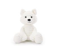 Apricot Lamb Corduroy Arctic Fox Plushies Stuffed Animals for Baby Girl and Boy, Soft Cute Plush Toys for Kids, 7.9 Inches