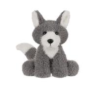 Apricot Lamb Curious Wolf Plushies Stuffed Animals for Kids, Soft Cute Plush Toys for Baby Girl and Boy, Fluffy Curious Wolf Grey 7.5 Inches
