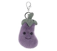 Apricot Lamb Cute Plush Toys key purple eggplant Stuffed Animal Soft Plushies Keychain for Purse Charm Bag Charm Kids' Bag, Purse, Backpack, Handbag 4.3 Inches