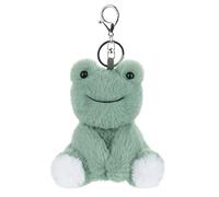 Apricot Lamb Cute Plush Toys Smart Frog Stuffed Animal Soft Plushies Keychain for Kids Bag, Purse, Backpack, Handbag 4.3 Inches