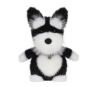 Apricot Lamb Cute Toys Plush White and Black Cuddle Schnauzer Dog Puppy Stuffed Animal Soft Cuddly Perfect for Kids 9.8 Inches