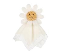Apricot Lamb Daisy Flower Baby Comforter Soft Lovey Security Blanket 13.8"