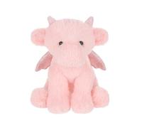 Apricot Lamb Dragon Plushies Stuffed Animals for Kids, Soft Cute Plush Toys for Baby Girl and Boy, Fluffy Dragon Pink