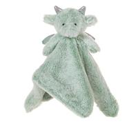 Apricot Lamb Dragon Soft Lovey Security Blanket Baby Comforter Green 13.8"