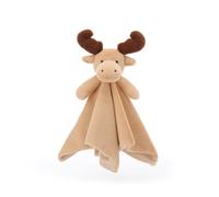 Apricot Lamb Elk Cute Comforter Soft Loveys for Baby Boy and Girl, Security Blanket for Babies, Infant and Toddlers, Brown 14x14 Inches