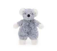 Apricot Lamb Flower Koala Cute Comforter Plush Security Blanket for Baby Boy and Girl, Cuddly Lovey for Infant and Toddlers, Grey 10 Inches