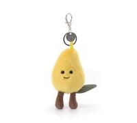 Apricot Lamb Fresh Mango Stuffed Plush Keychain, Soft Plushies Cute Keychain Toys for Kids' Bag, Backpack, Purse, Yellow Fruit 3.5 Inches