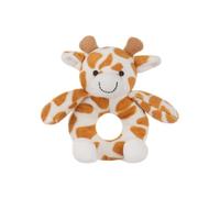 Apricot Lamb Giraffe Soft Baby Rattle Plushies for Boys and Girls, Plush Stuffed Animal Rattle Toy Lovey for The Newborn, 0-3 Months, 0-6 Months and Above, 6.7 Inches (Yellow)