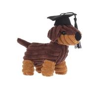 Apricot Lamb Graduated Henry Dachshund Stuffed Animals Soft Plushies for Baby Girl and Boy, Plush Toys for Kids, Fluffy Brown Dog Puppy 6.7 Inches