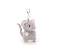 Apricot Lamb Gray Rat Stuffed Plush Keychain, Soft Plushies Cute Keychain Toys for Kids' Bag, Backpack, Purse, Gray Mouse 4.7 Inches