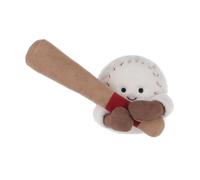 Apricot Lamb Happy Baseball Plushies Stuffed Animals for Kids, Soft Cute Plush Toys for Baby Girl and Boy, Fluffy White Happy Baseball