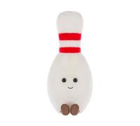 Apricot Lamb Happy Bowling Plushies Stuffed Animals for Kids, Soft Cute Plush Toys for Baby Girl and Boy, Fluffy White Happy Bowling 9.5 Inches