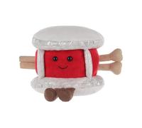 Apricot Lamb Happy Drum Plushies Stuffed Animals for Kids, Soft Cute Plush Toys for Baby Girl and Boy, Fluffy Happy Drum Red