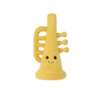 Apricot Lamb Happy Trumpet Plushies Stuffed Animals for Kids, Soft Cute Plush Toys for Baby Girl and Boy, Fluffy Happy Trumpet Yellow