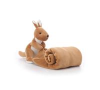 Apricot Lamb Kangaroo Soft Loveys for Babies, Security Blanket for Baby Boy and Girl, 13x13 Inches for Infant and Toddlers
