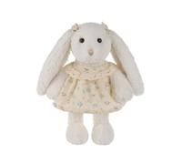 Apricot Lamb Lady Bunny Plushies Stuffed Animals for Kids, Soft Cute Rabbit Plush Toys for Baby Girl and Boy, Fluffy Lady Bunny White 7.1 Inches