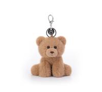 Apricot Lamb Leisure Bear Stuffed Plush Keychain, Soft Plushies Cute Keychain Toys for Kids' Bag, Backpack, Purse, Brown 4.5 Inches