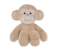 Apricot Lamb Light Brown Monkey Plushies Stuffed Animals for Baby Girl and Boy, Soft Cute Plush Toys for Kids, 7 Inches