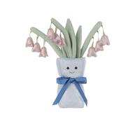 Apricot Lamb Lily of the Valley Vase Flower Plushies Stuffed Animals for Kids, Soft Cute Plush Toys for Baby Girl and Boy, Fluffy Blue Lily of the Valley Vase 11.9 Inches