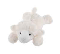 Apricot Lamb Lying Lamb Plush Stuffed Animals for Kids, Soft Cute Plushies Sheep Toys for Baby Girl and Boy, Fluffy Lying Lamb White