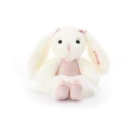 Apricot Lamb Personalized Pink Ballet Rabbit Bunny Plushies Stuffed Animals for Baby Girl and Boy, Custom Soft Cute Plush Toys for Kids, 6.5 Inches