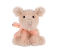 Apricot Lamb Pig Plush Stuffed Animals for Kids, Soft Cute Plush Toys for Baby Girl and Boy, Fluffy Pig Pink 7.9 Inches
