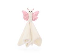 Apricot Lamb Pink Butterfly Baby Comforter Lovey Security Blanket 13.8"