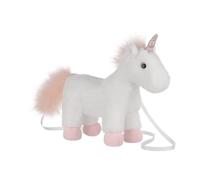 Apricot Lamb Pink Unicorn Animal Shoulder Bag Crossbody Plush Purse for Adults and Teen Girls Boys, Stuffed Animal Shoulder Bag, Kids and Adults Fashion Handbags, 11.9 Inches