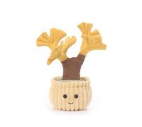 Apricot Lamb Potted Ginkgo Plant Plushies Stuffed Animals Plush Toys 8.7"