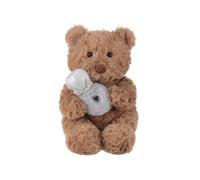 Apricot Lamb Romantic Coffee Bear with Diamond Ring Stuffed Animals Soft Plushies for Baby Girl and Boy, Plush Toys for Kids, Fluffy Brown Romantic Coffee Bear with Diamond Ring 8.7 Inches