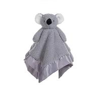 Apricot Lamb Soft Comforter Blanket Security Blanket Gray Koala Infant Nursery Character Blanket for Newborn Baby Doll Blanket(14 Inches)