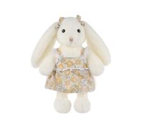 Apricot Lamb Spring Bunny Plushies Stuffed Animals for Kids, Soft Cute Rabbit Plush Toys for Baby Girl and Boy, Fluffy Spring Bunny White 7.1 Inches