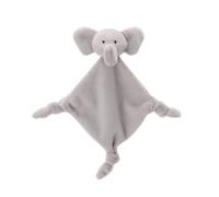 Apricot Lamb Square Elephant Cute Comforter Plush Security Blanket for Baby Boy and Girl, Cuddly Lovey for Infant and Toddlers, Grey 13 Inches