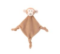 Apricot Lamb Square Monkey Cute Comforter Plush Security Blanket for Baby Boy and Girl, Cuddly Lovey for Infant and Toddlers, Brown 13 Inches
