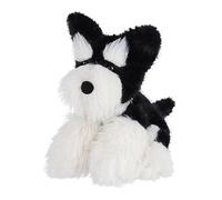 Apricot Lamb Stuffed Animal Dog Puppy black and sliver schnauzer, Soft Toys Plush Cuddly Perfect for Child 8.3 Inches