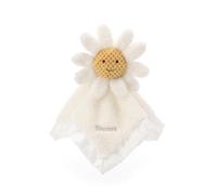 Apricot Lamb Stuffed Animals Baby Comforter Personalized White Daisy Security Blanket Infant Nursery Character Custom Blanket with Name Luxury Snuggler Plush Lovey for Newborn Flower Baby Doll Blanket