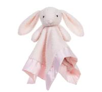 Apricot Lamb Stuffed Animals Baby Comforter Pink Bunny Security Blanket Infant Nursery Character Blanket Luxury Snuggler Plush Lovey for Newborn Baby Doll Blanket(Pink Bunny)